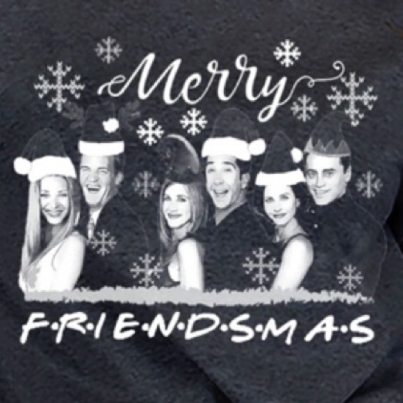 ‘Merry Friendsmas’ Short Sleeve Tee SZ S! NEW! - Picture 2 of 11